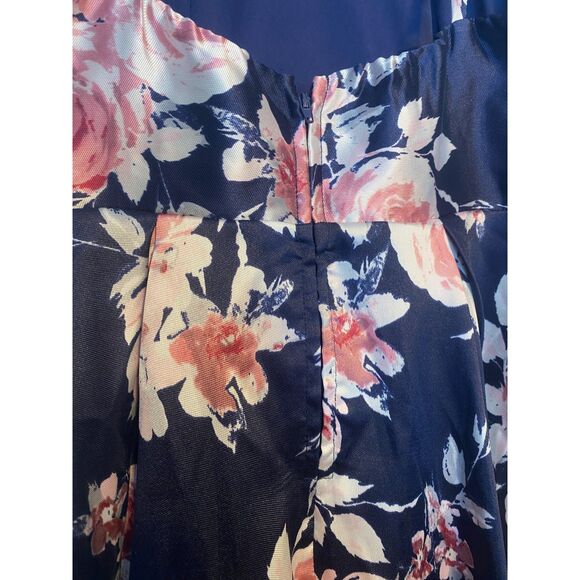 Speechless Size 13 Hi Low Halter Dress Floral Print Pockets Prom Formal NWT - Picture 7 of 15